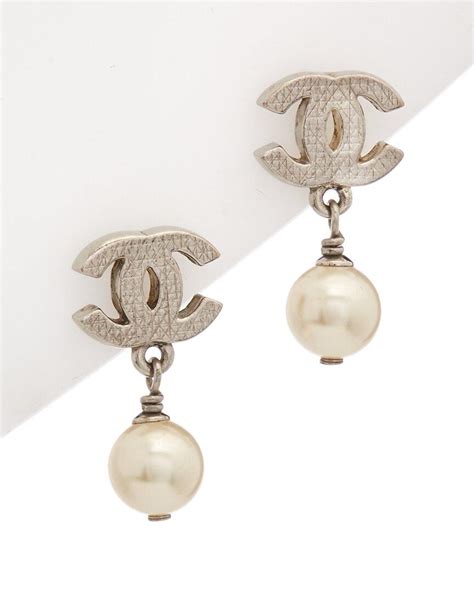 chanel pearl earings|chanel earrings official website.